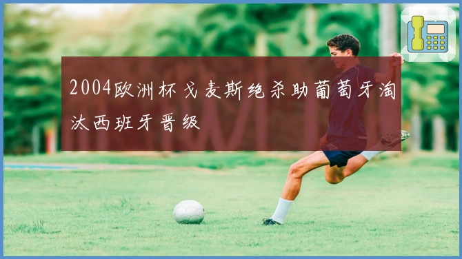 2004欧洲杯戈麦斯绝杀助葡萄牙淘汰西班牙晋级